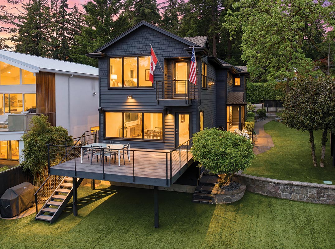 Contemporary Waterfront Living on Oswego Lake
