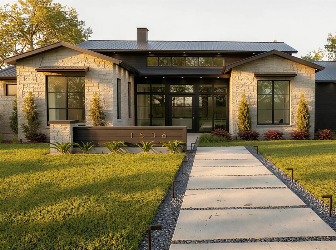 Single Story Modern New Construction