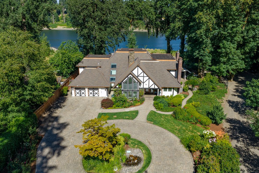 English Tudor Estate - Exceptional Waterfront Living In West Linn