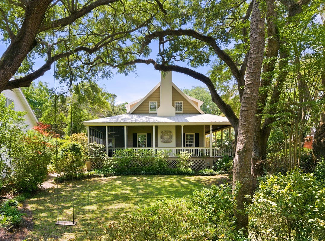 Beneath Breathtaking Live Oaks in the Heart of Old Village