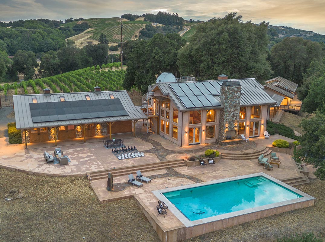 One-Of-A-Kind Vintner Estate With Panoramic Silicon Valley Views