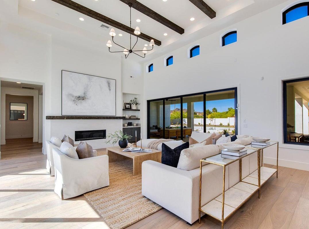 An Extraordinary New-Construction Estate Nestled On A Private One-Acre Homesite In Scottsdale's Coveted Cactus Corridor