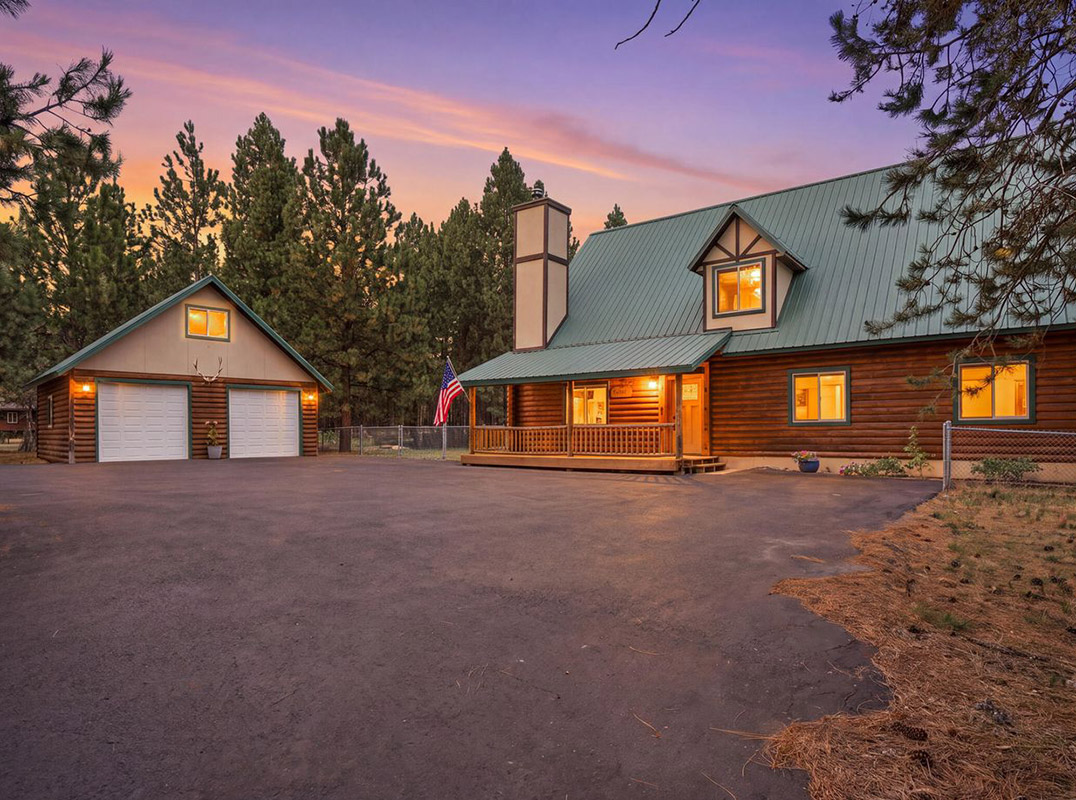 Beautifully Updated Authentic Log Home
