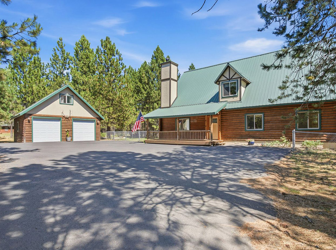 Beautifully Updated Authentic Log Home