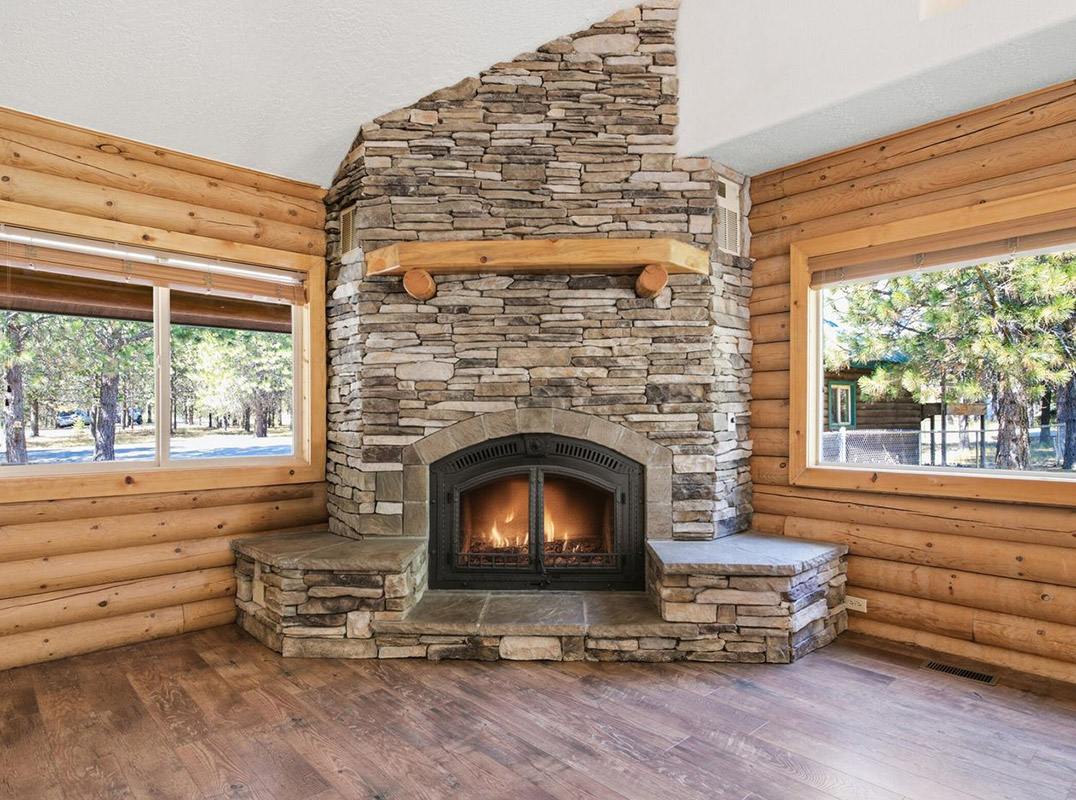 Beautifully Updated Authentic Log Home