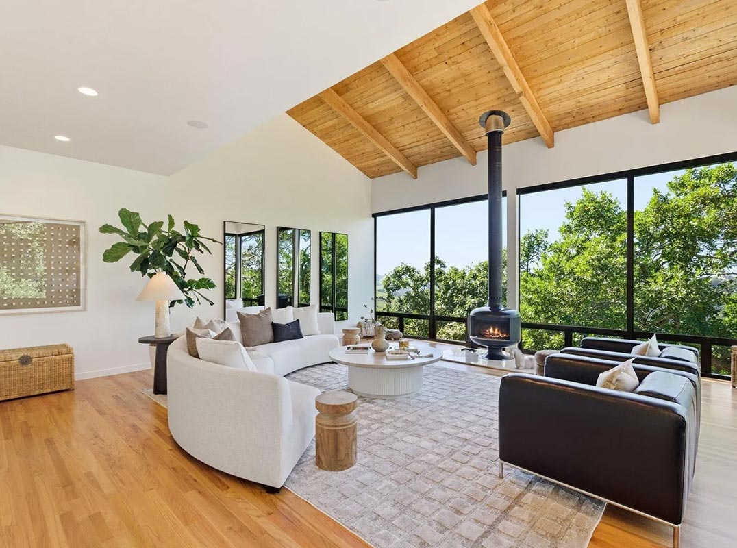 Striking Modern Living Above Briones Reservoir