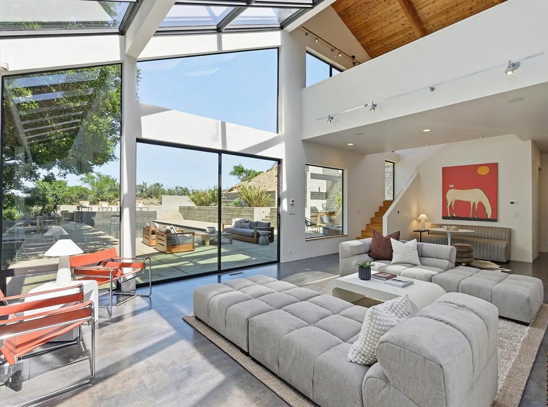 Striking Modern Living Above Briones Reservoir
