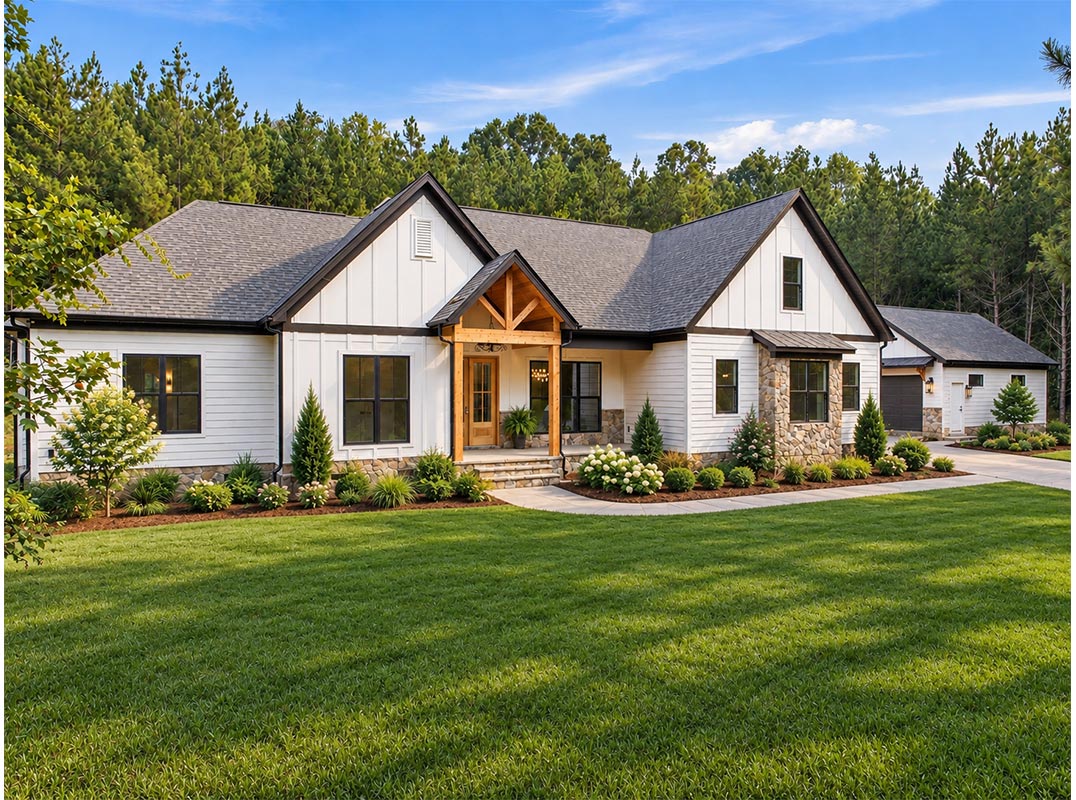 Beautiful New Construction on 3.55 Private Acres