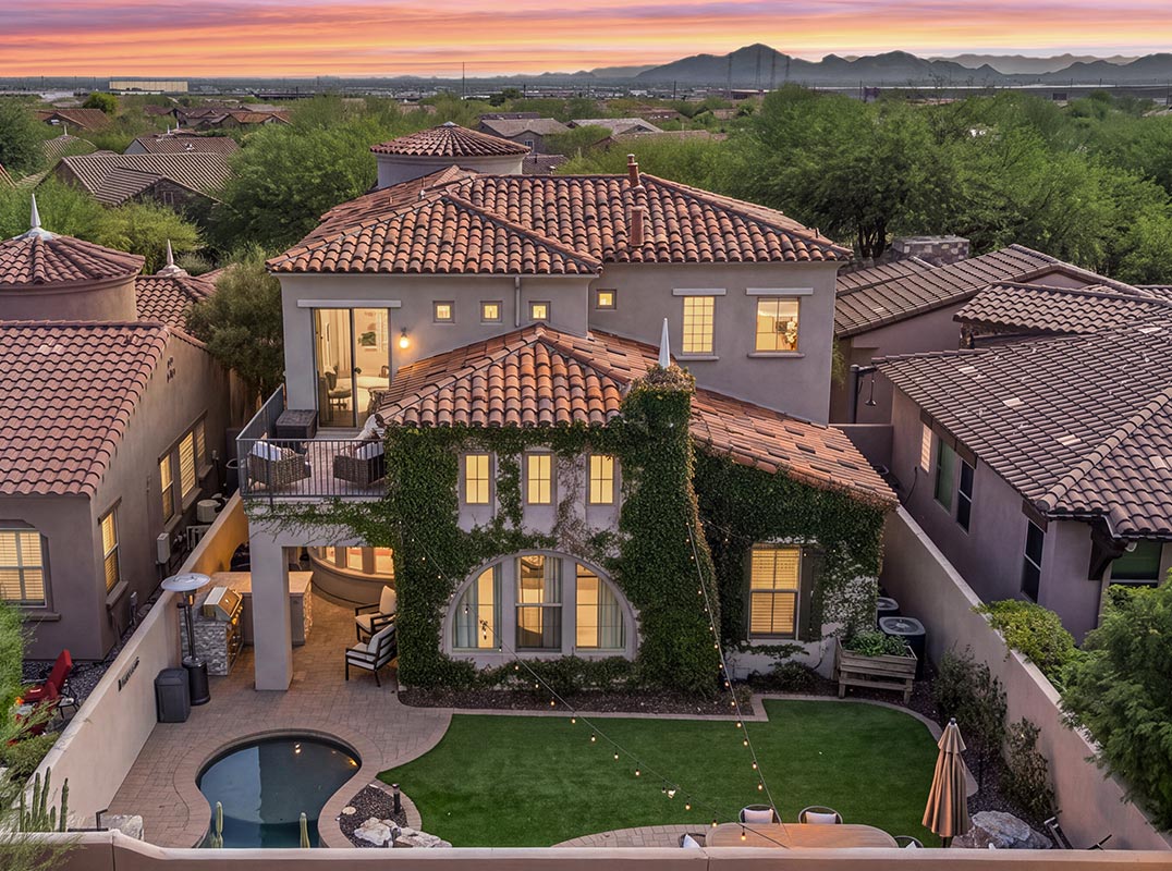 Gated DC Ranch · Tree-Lined Street Facing the Park