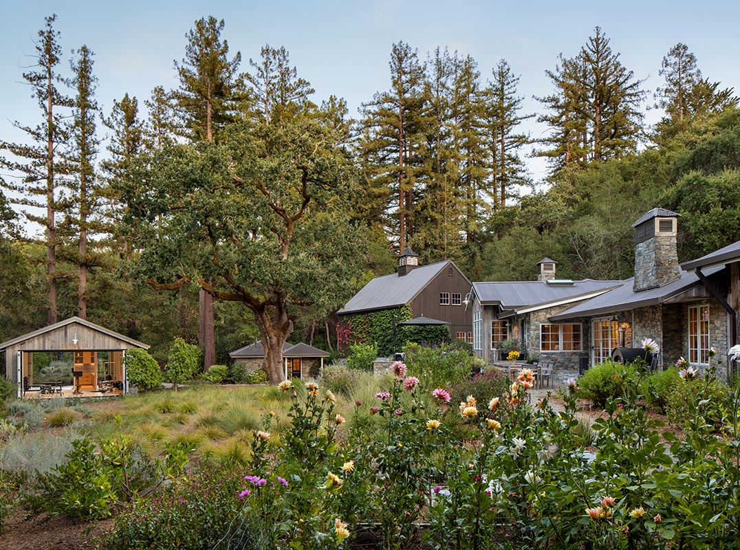 Portola Valley Compound on 1.25 Private Acres