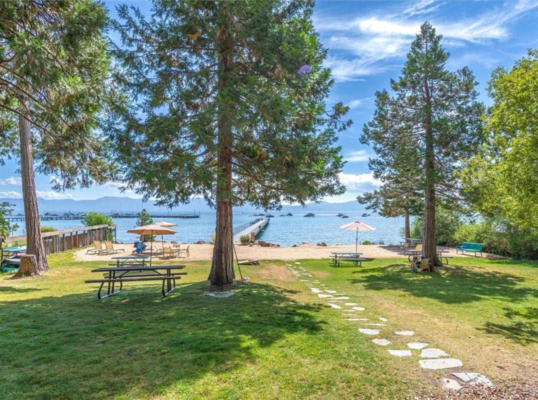 Ideal Tahoe City Location with Private Beach, Lake & Buoy Access