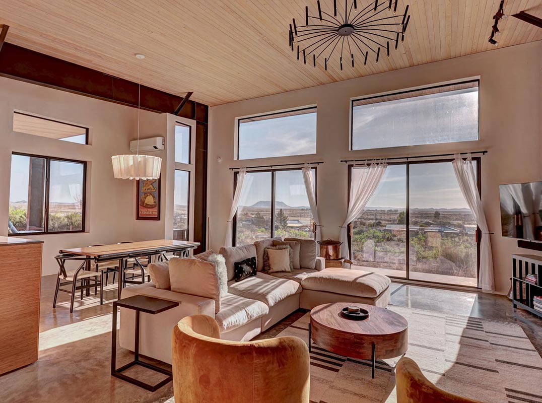 Modern Desert Oasis with Mountain Views