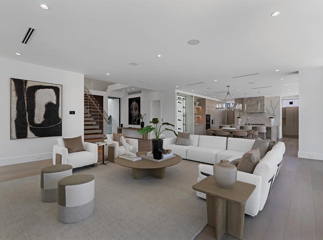 New Modern Waterfront Home with 80 ft of Deep-Water Frontage