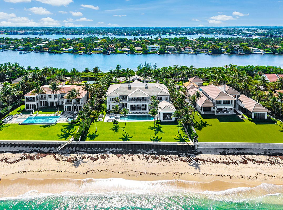 Neoclassical Estate in Manalapan with 2 Guest Houses
