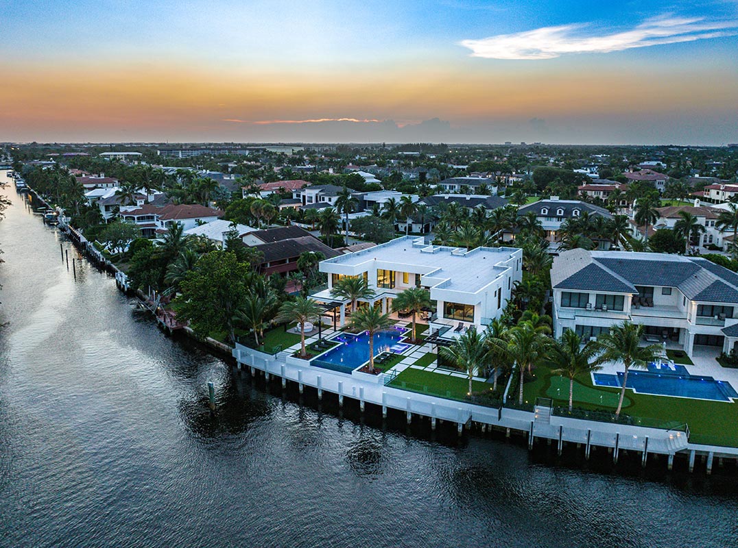 Exquisite Intracoastal Estate in the Royal Palm Yacht & Country Club