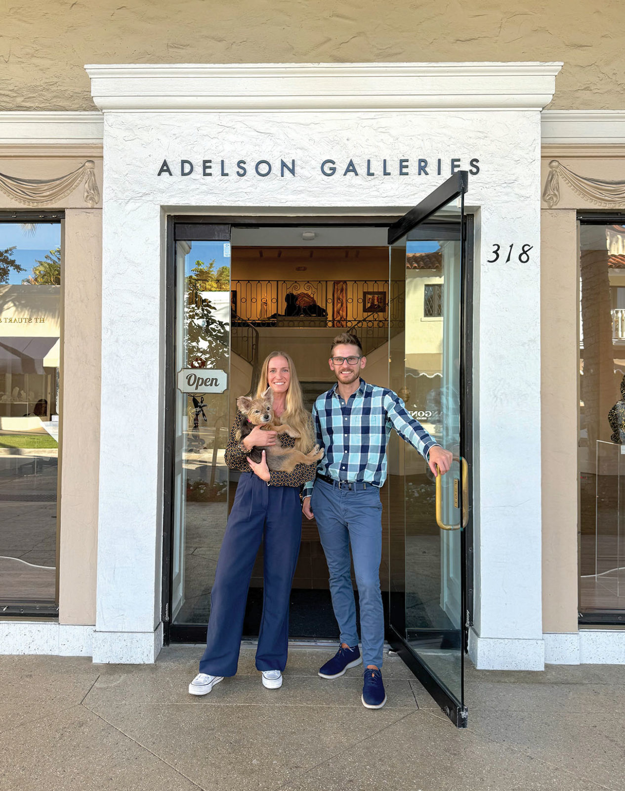 Adam, Alexa and Lady Adelson